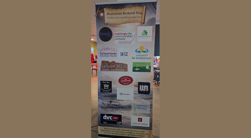 Roll-up banner shantykoor